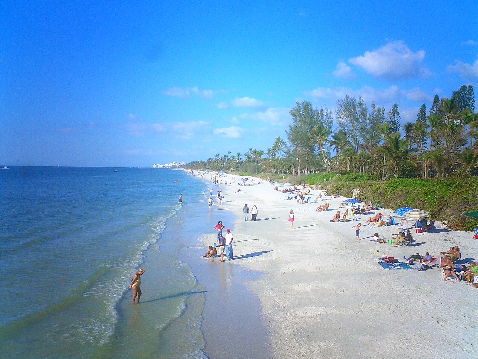 Naples beach from the pier
